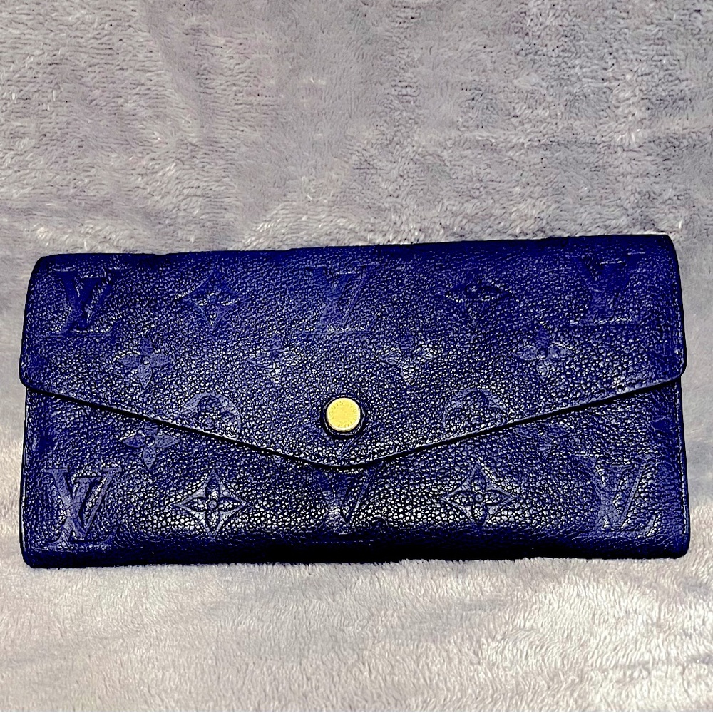 LV EMPREINTE Embossed Mono Wallet with Removable Pouch Insert